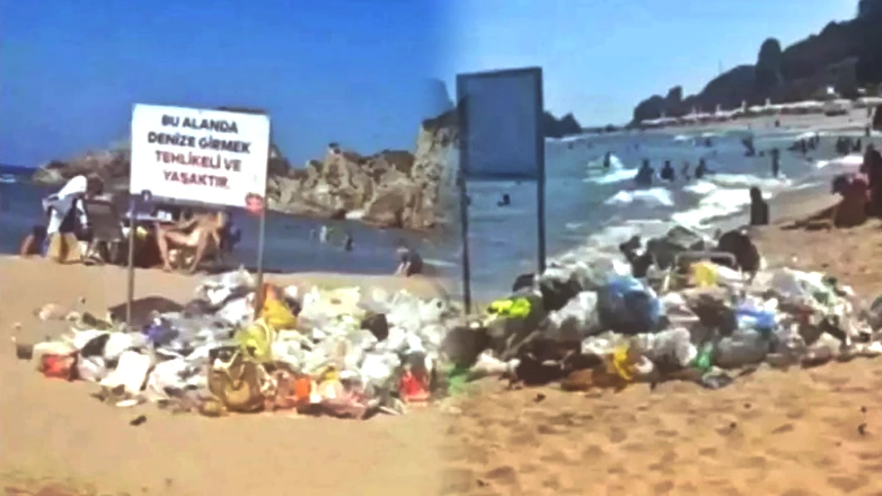 Plajda Şok Edici Görüntüler! Çöplük Gibi Haldeki Sahil Vatandaşı Çileden Çıkardı
