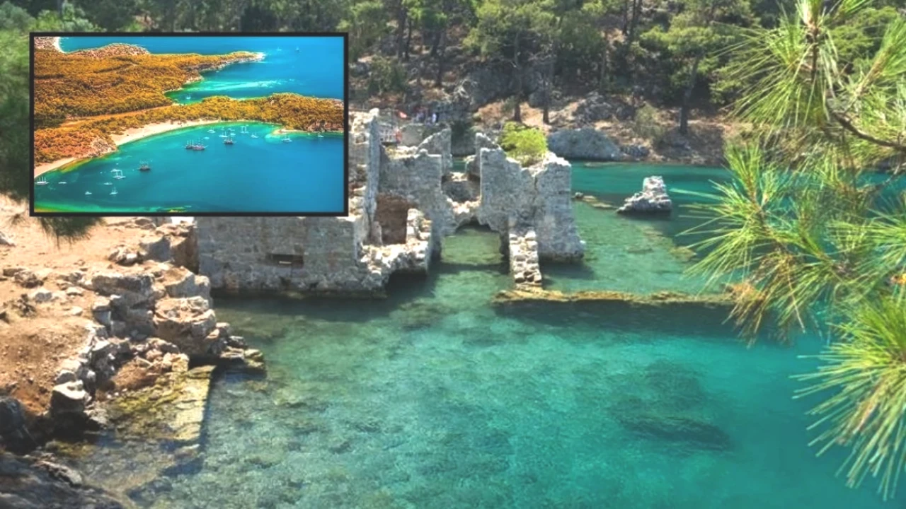 Antalya'daki Gizli Cennet: Yeşil ve Mavi ile Bütünleşen Phaselis Koyu!